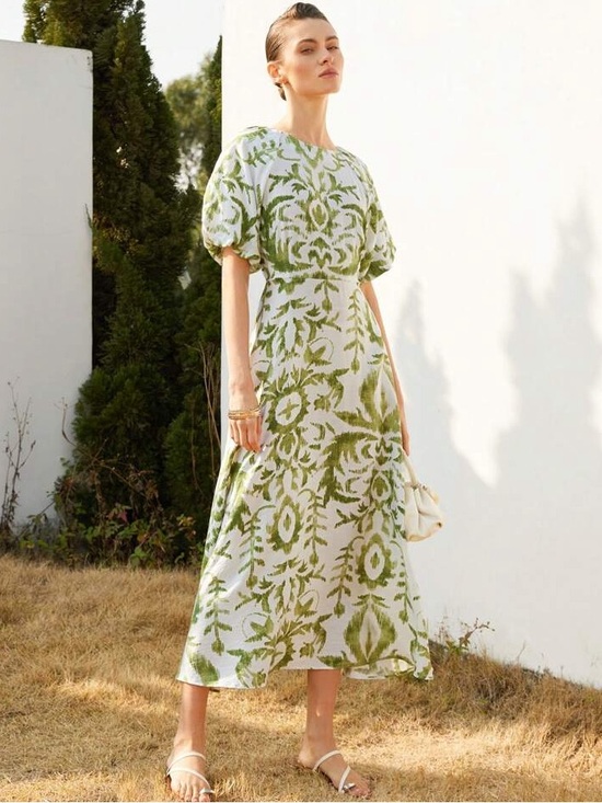 Vici Dresses & Skirts - Boho Green Euro Summer Midi Dress